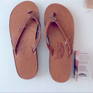 Rainbow Sandals Luxury Leather - Double Layer Arch 1/2" Narrow Strap, Medium